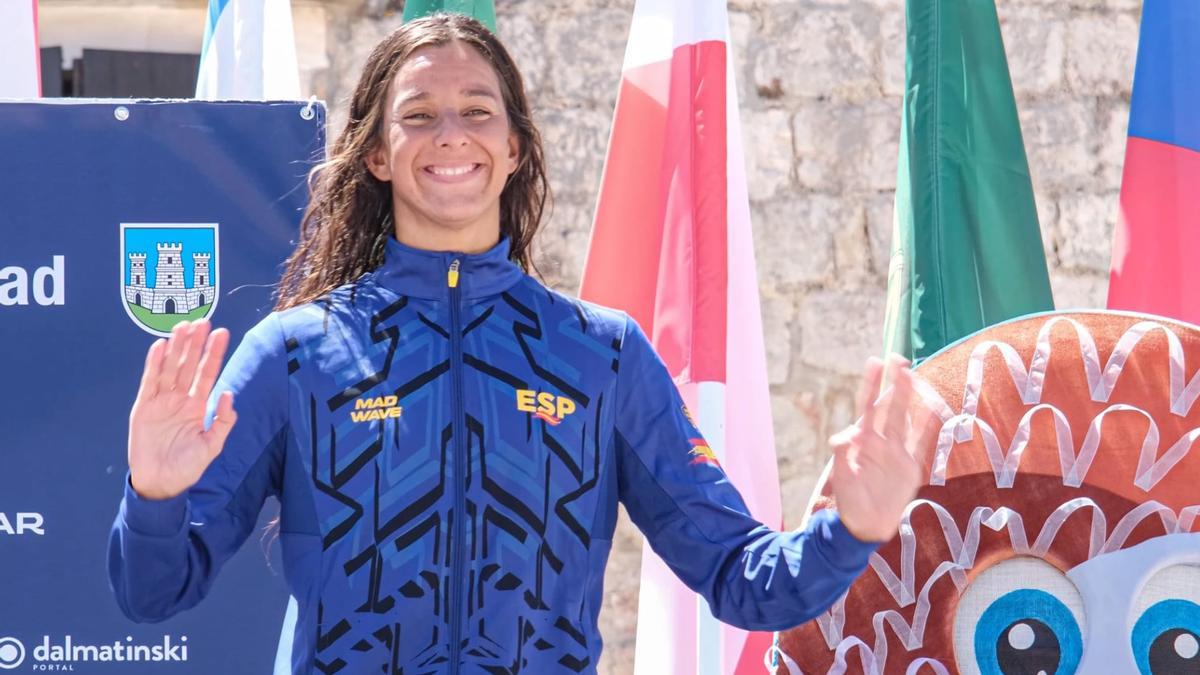 María de Valdés, bronce en el Europeo celebrado en Coracia.