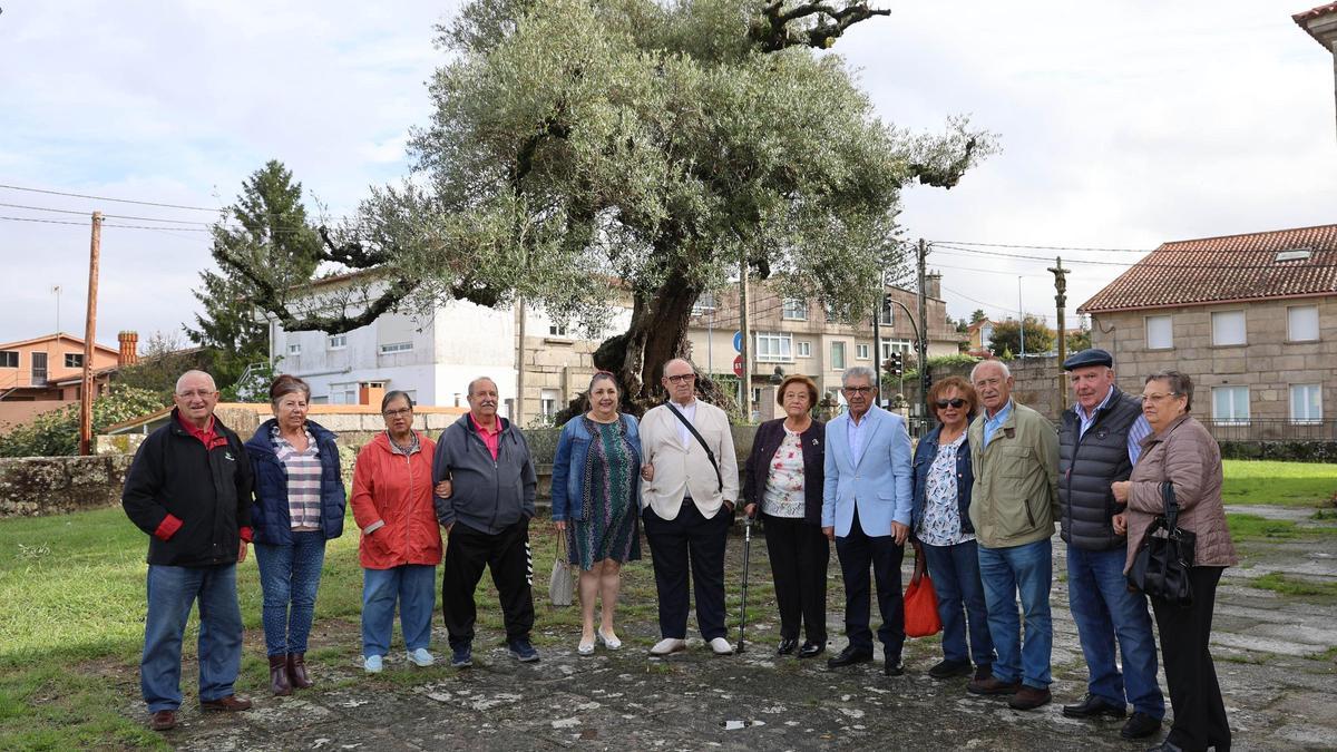 VIGO, IGLESIA DE CORUXO. PAREJAS DE LA ASOCIACION AVOA QUE VAN A CELEBRAR LAS BODAS DE ORO