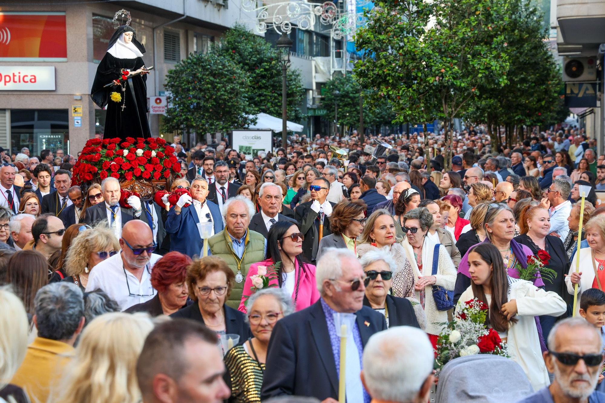Santa Rita llena Vilagarcía de devoción, fiesta y tradición