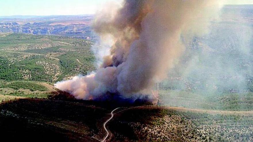 Prelerta roja por incendios forestales en el Somontano Oriental