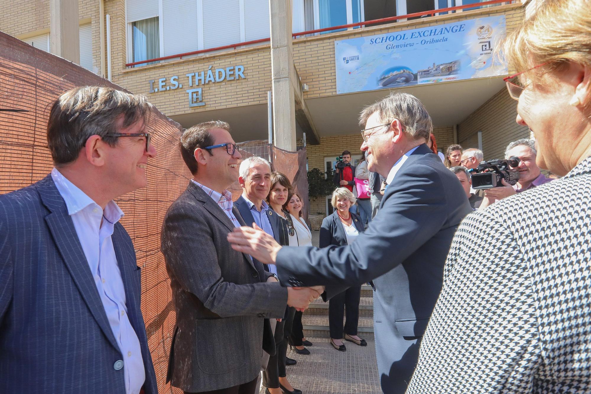 Ximo Puig inaugura la ampliación del IES Thader de Orihuela