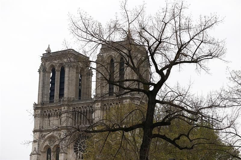 Incendio en la Catedral de Nôtre Dame