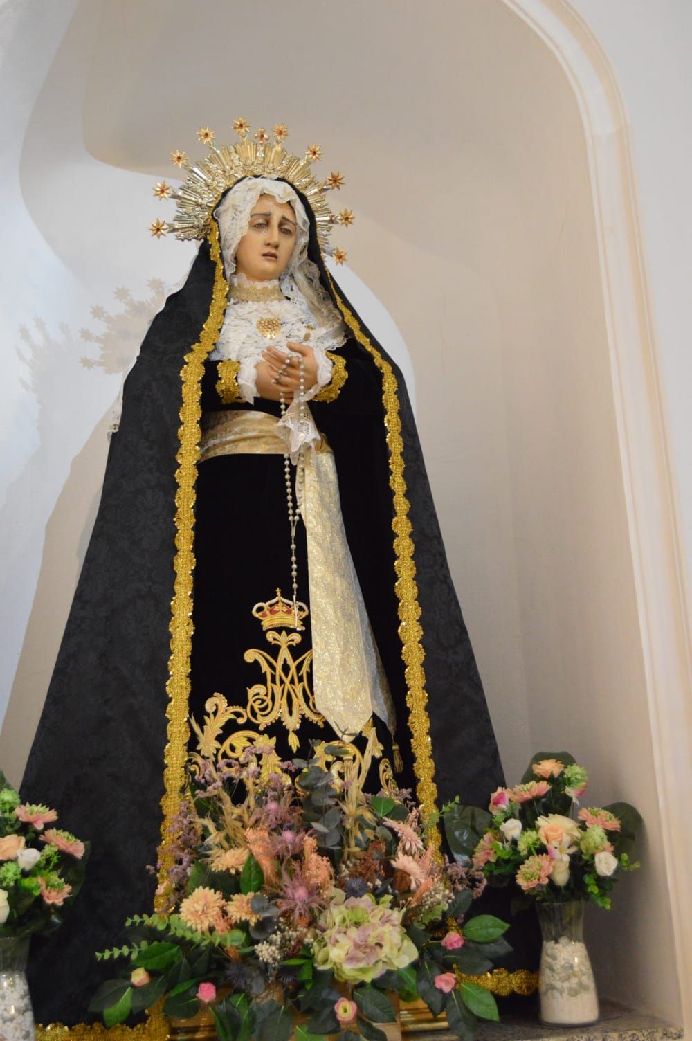 La imagen de la Virgen Dolorosa