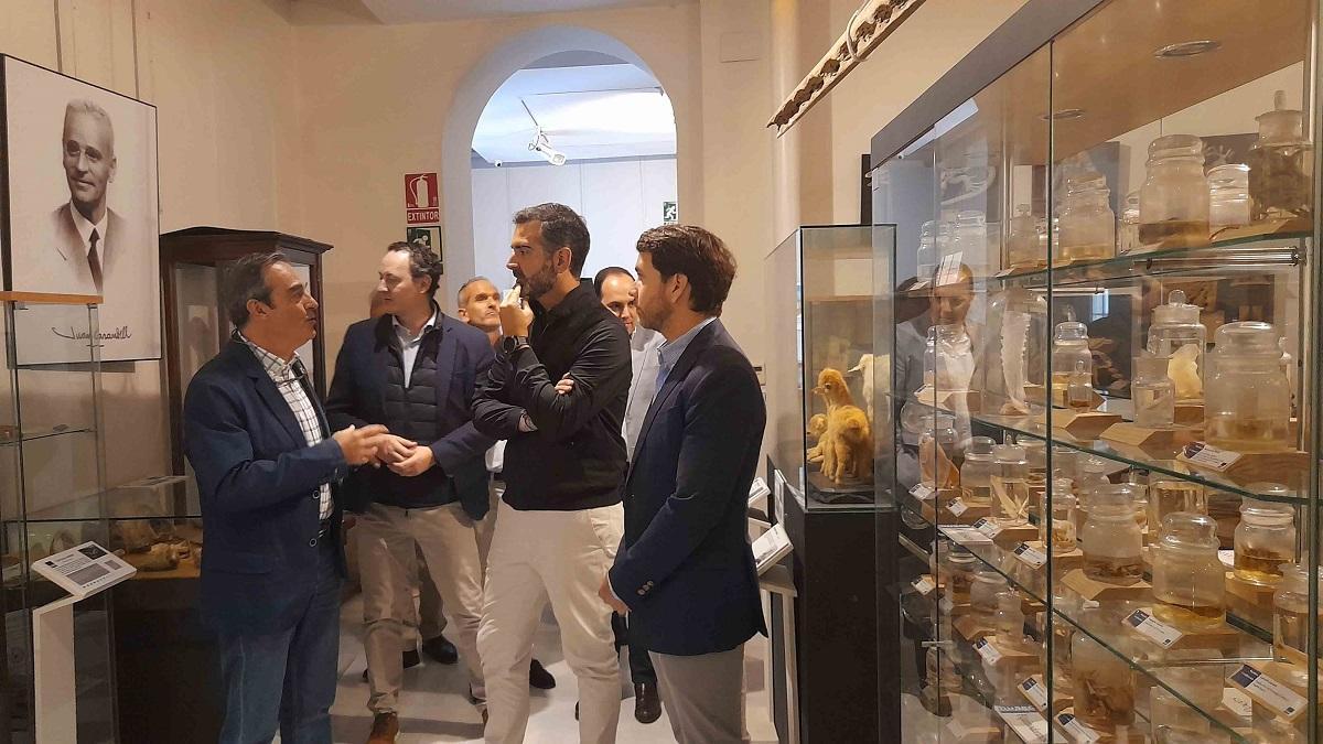 El consejero de Medio Ambiente, Ramón Fernández Pacheco, en el Museo Aguilar y Eslava.