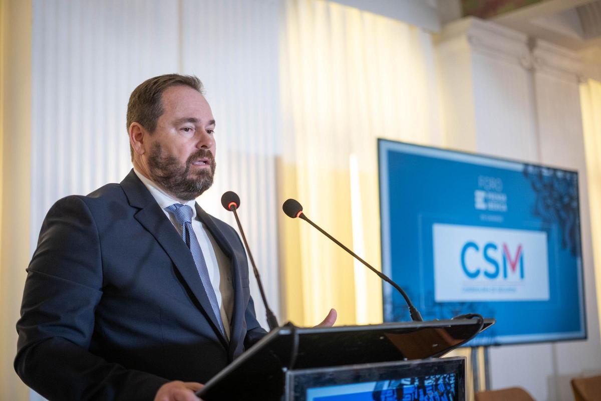 El presidente de Femete, Juan Antonio Jiménez, durante su intervención en el foro.