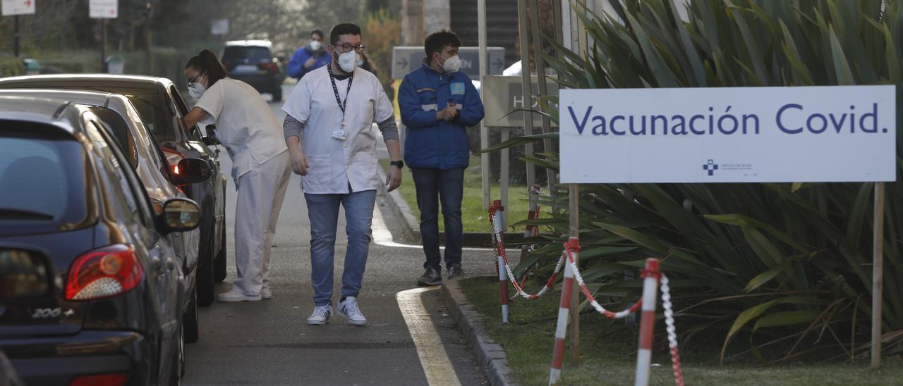 Vacunación contra el covid en Asturias.