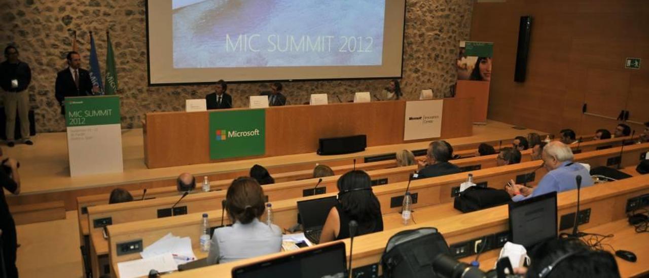 Bauzá en 2012, en Palma, en &quot;la primera cumbre mundial de Microsoft en el extranjero&quot;.