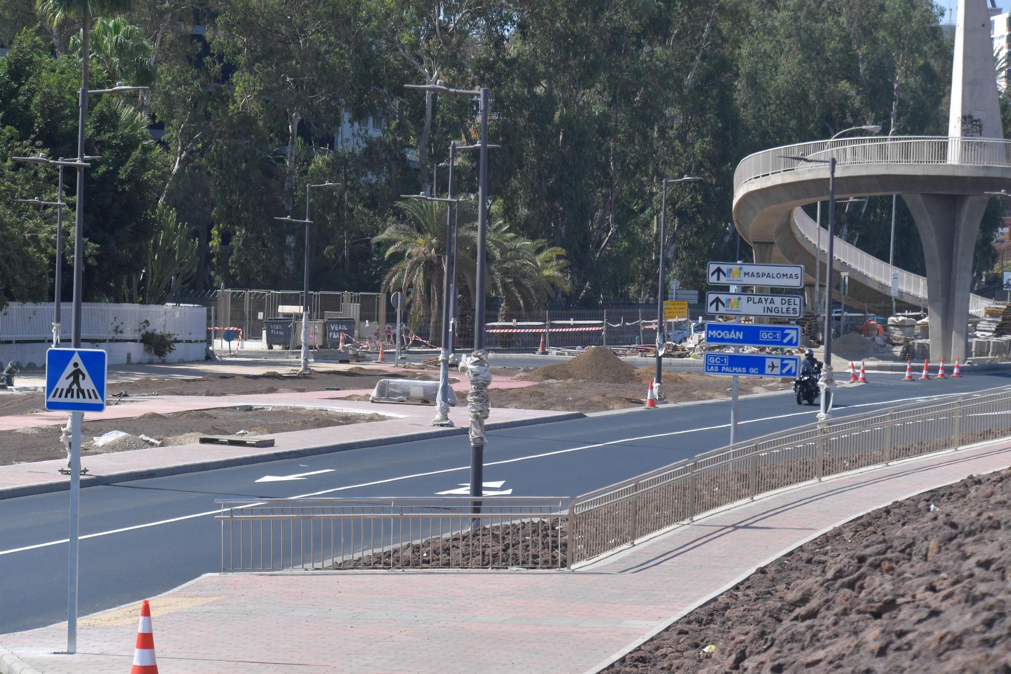 Obras en la carretera de San Agustín