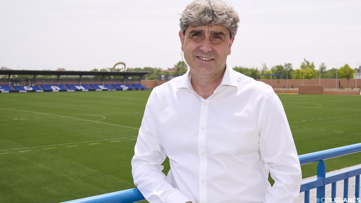 Txema Indias, en una imagen en la Ciudad Deportiva del Leganés.