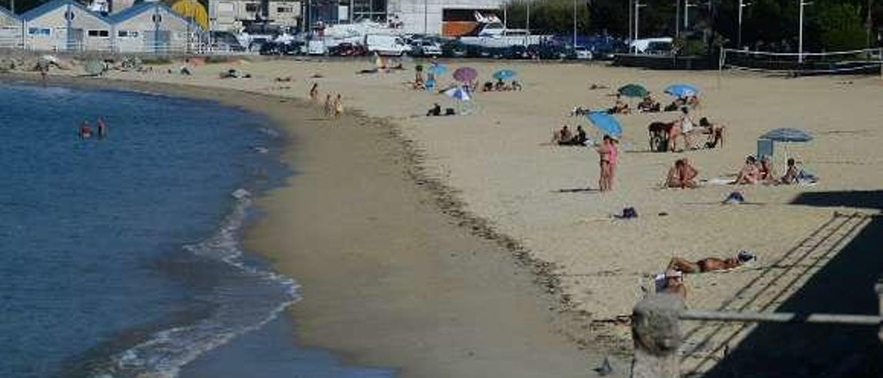 La playa de Banda do Río hace unos días. // Gonzalo Núñez