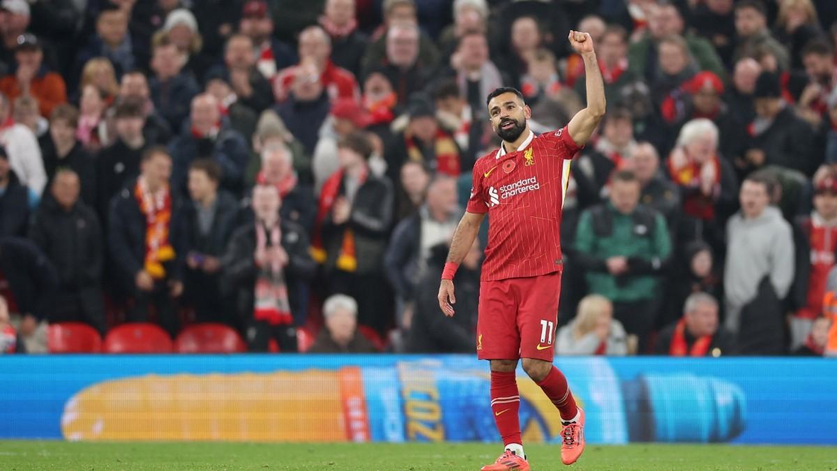 Salah fue el artífice del segundo gol del Liverpool