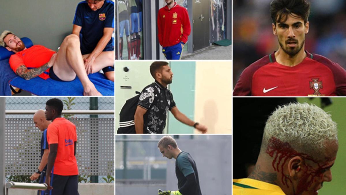 Siete jugadores del Barça se han vuelto de las selecciones lesionados