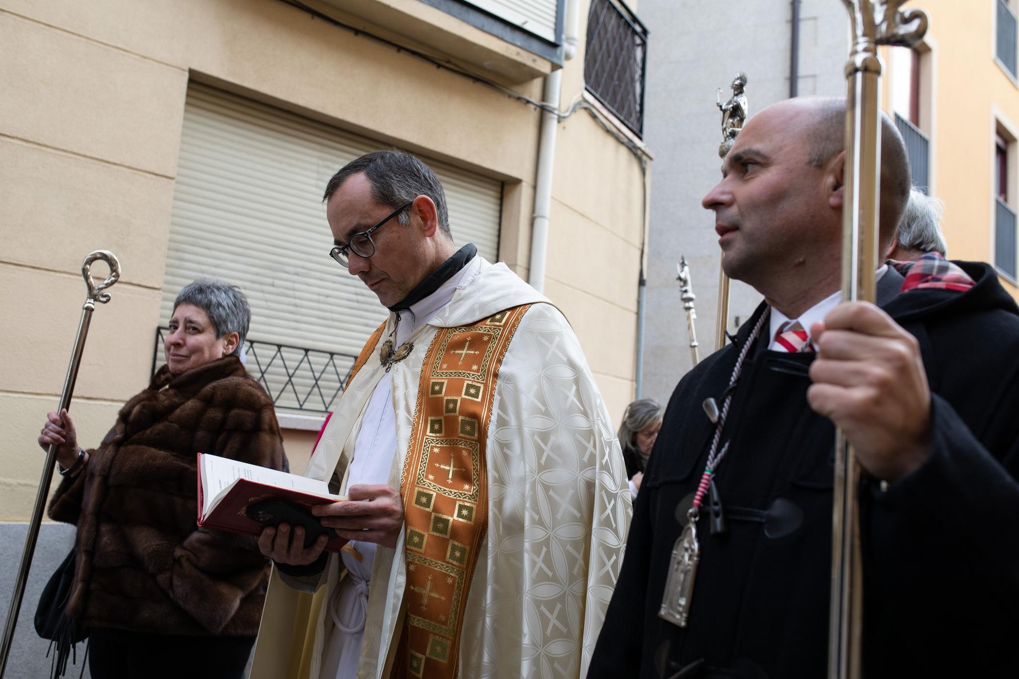 Los animales reciben la bendición por San Antón en Zamora