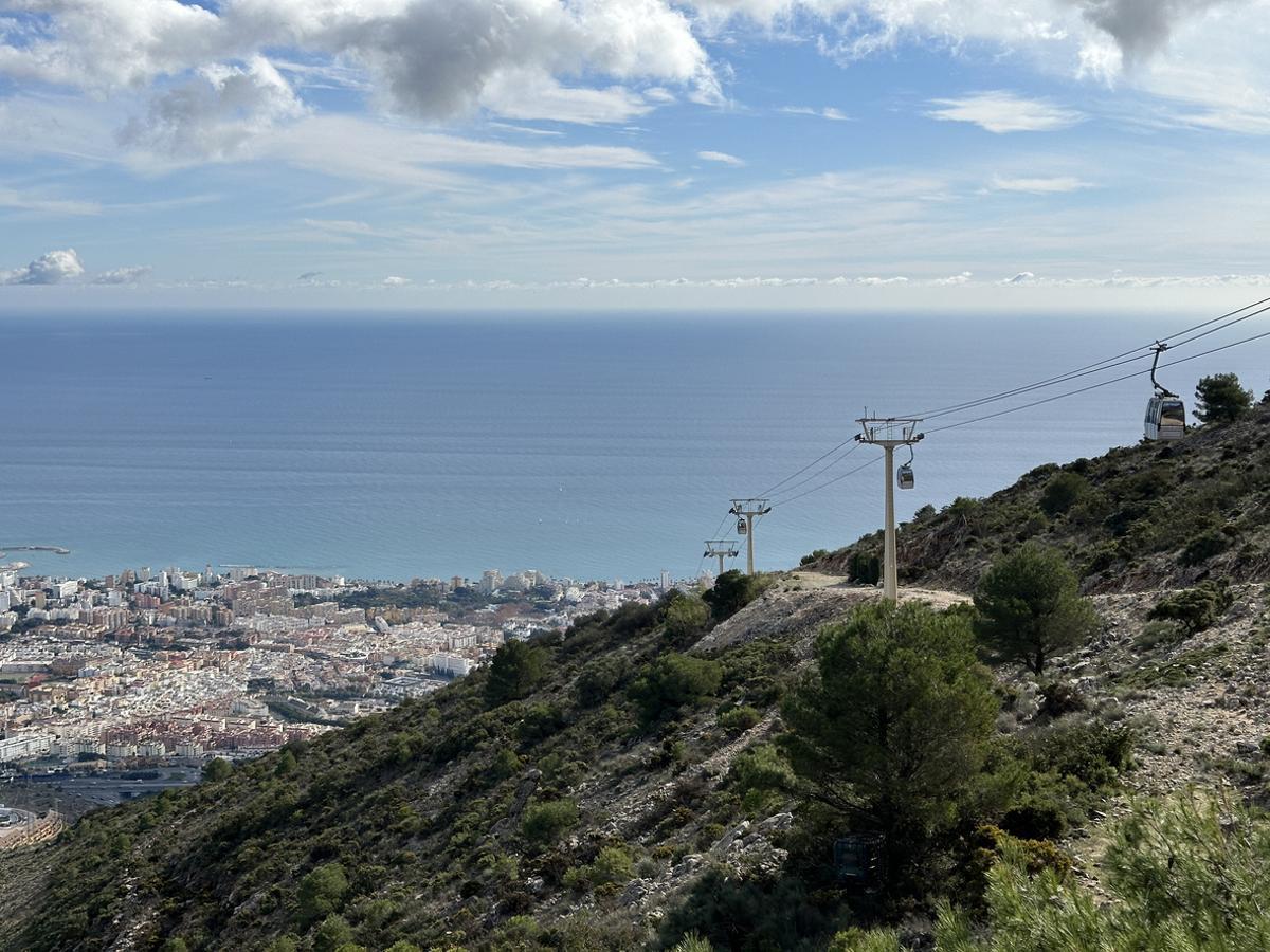 Teleférico en Benalmadena, España