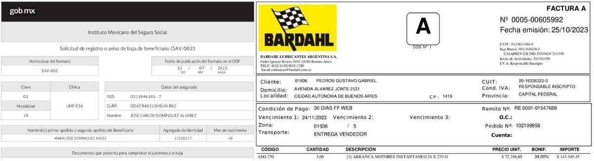 Imagen de la supuesta multa