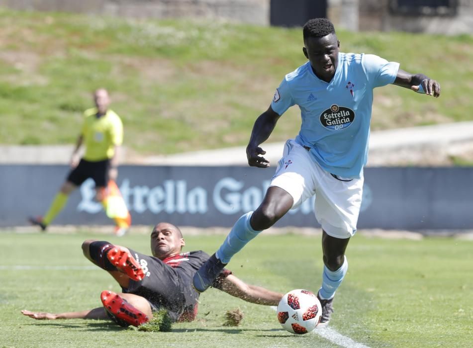 El filial celeste se puso con 2 goles en contra a los 15 min. en Barreiro, pero acabaría remontando con contundencia – A los 20, el marcador era de 2-2.