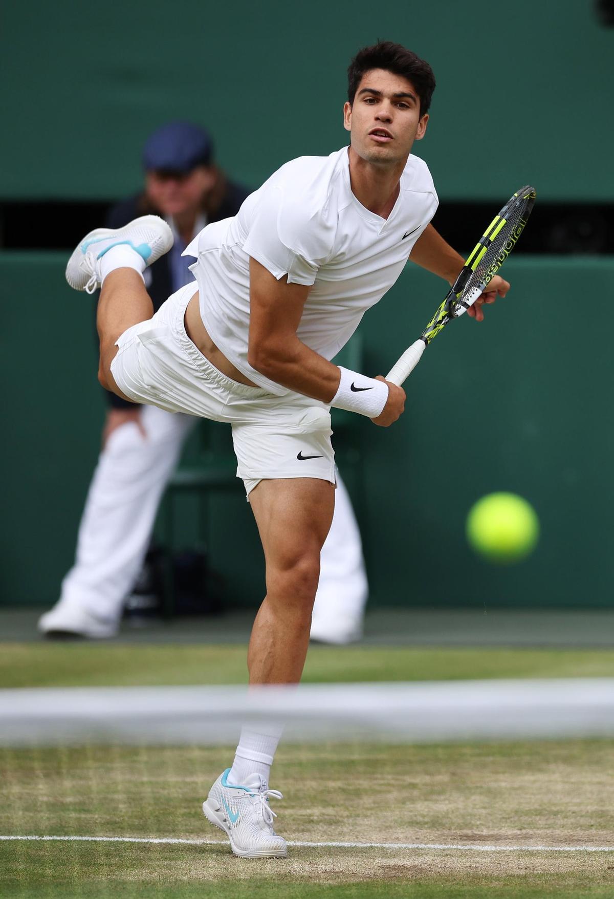 Alcaraz, durante el partido
