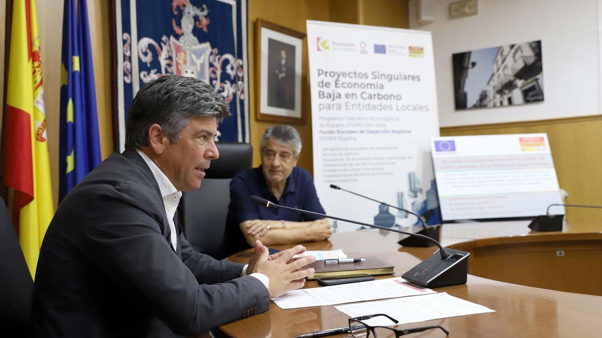 Rafael Llamas y Matías González, durante la rueda de prensa.