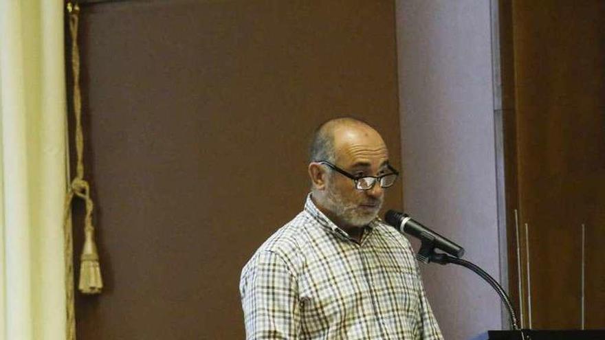 Valentín Lemus, uno de los ponentes, durante las jornadas de ayer en el San Agustín.