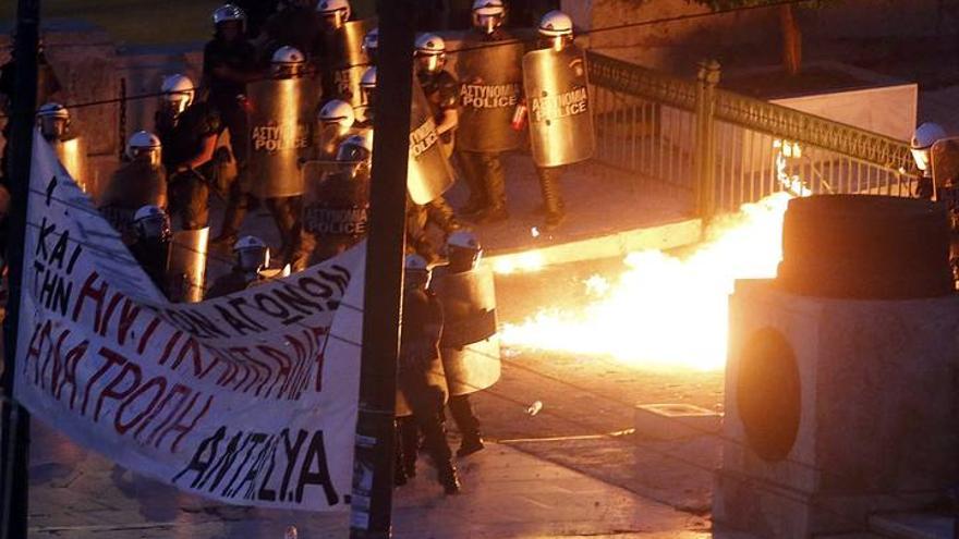 Violentos incidentes en Atenas