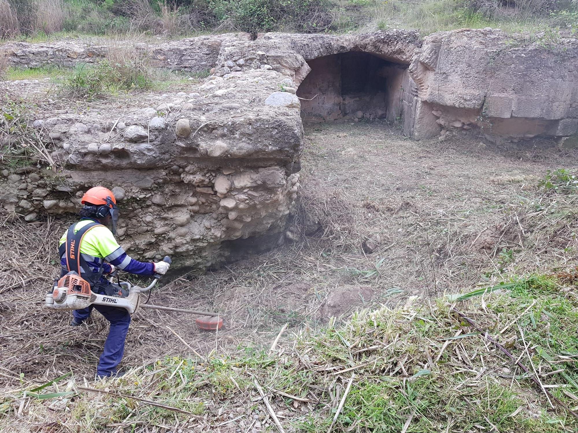 Así queda ahora el renovado azud dels Corrents en el paraje del Millars