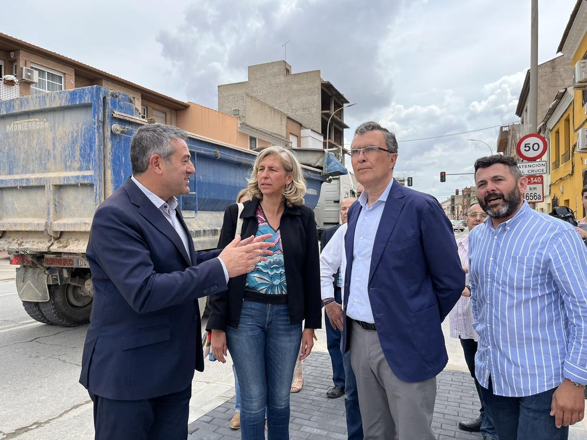 José Ballesta, en su visita a Alcantarilla.