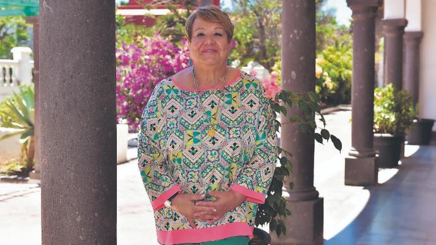 Marisa Herrera, en el centro social Nuestra Señora de Fátima, donde la asociación tiene su sede.