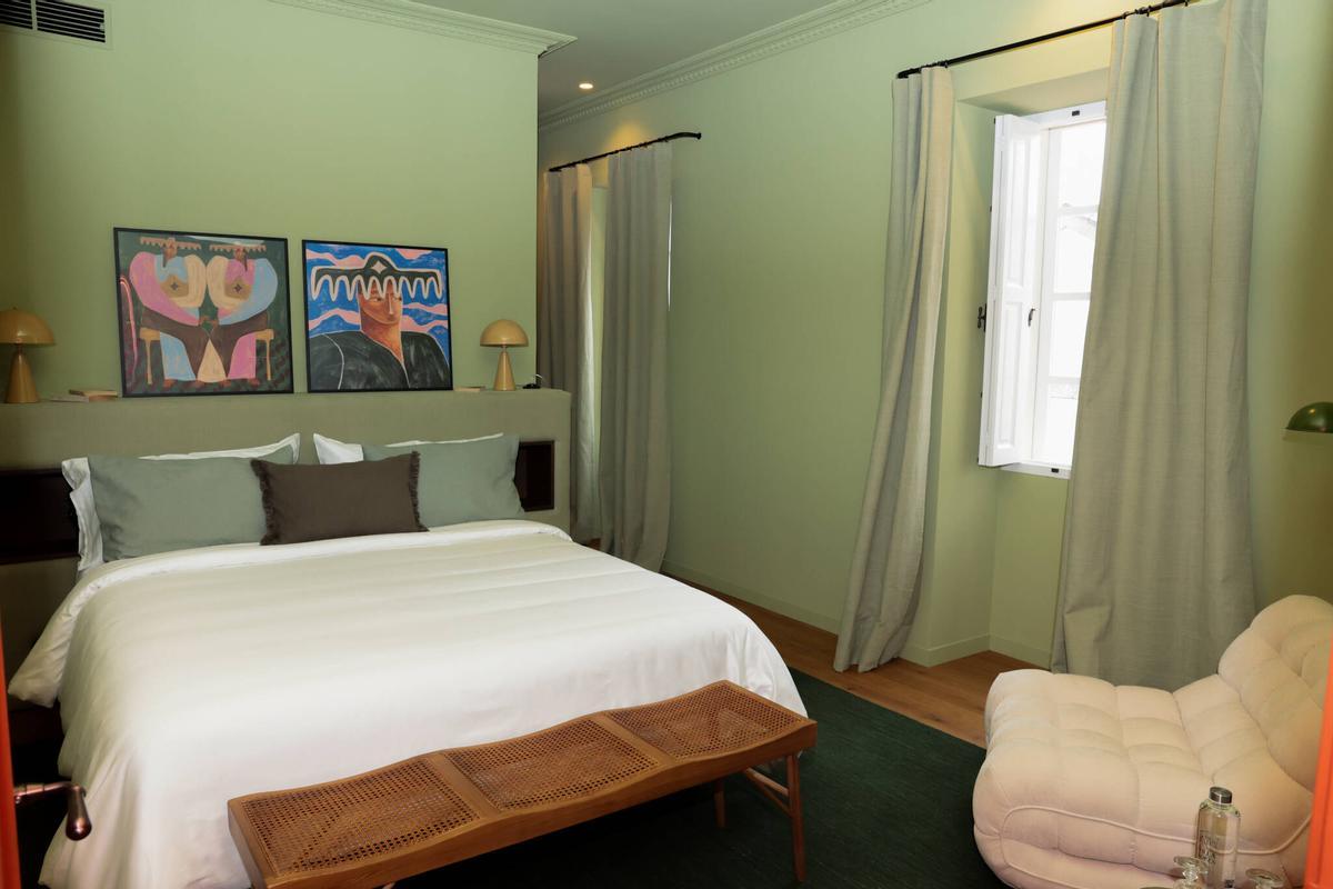 Una de las habitaciones del hotel.