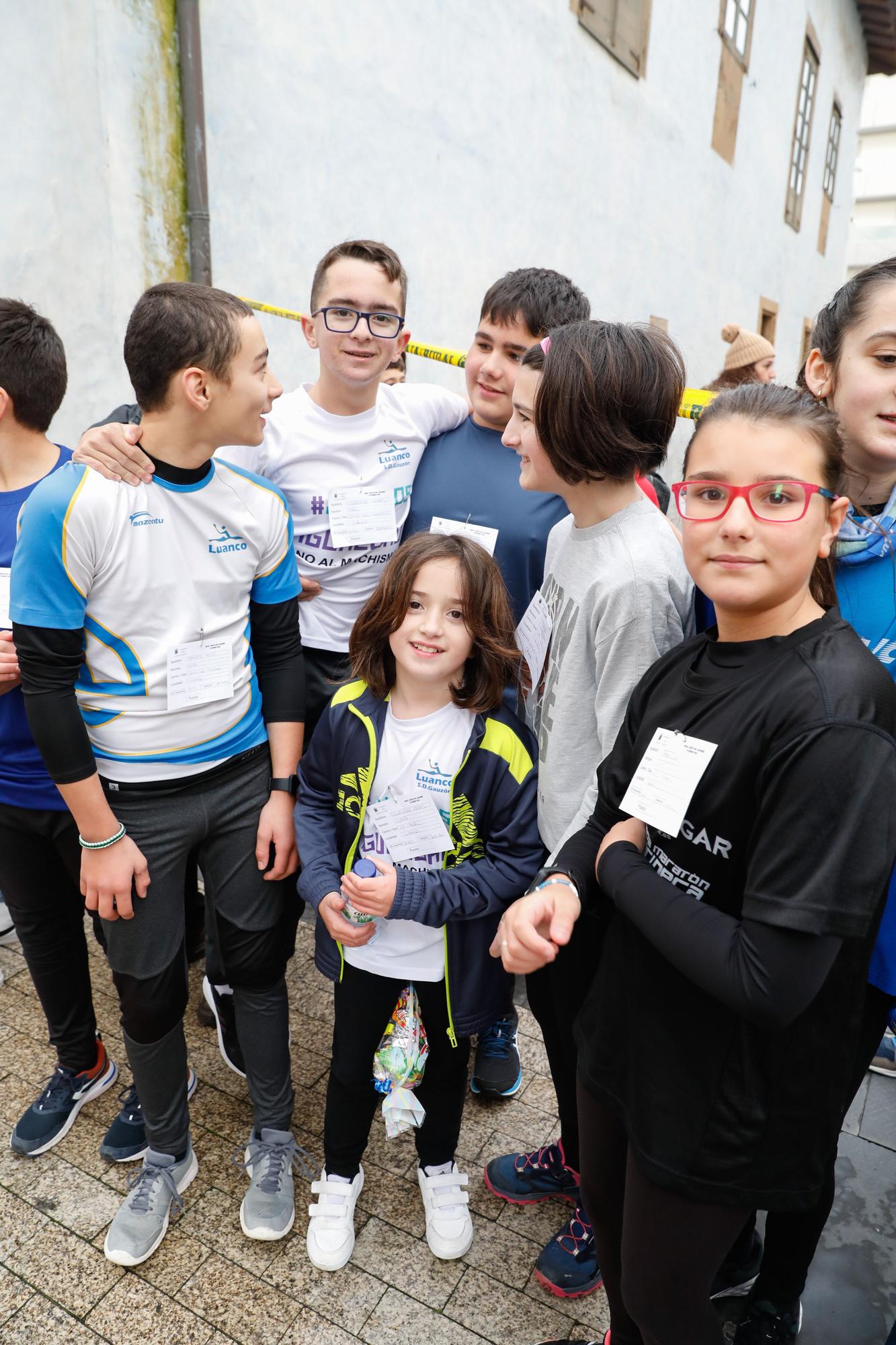 La 41ª edición del cross escolar, primera diversión de las Fiestas del Cristo del Socorro de Luanco