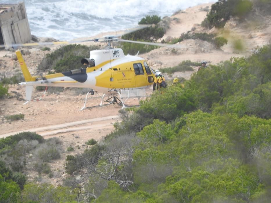 Extinguido el incendio en la Mola de Formentera.