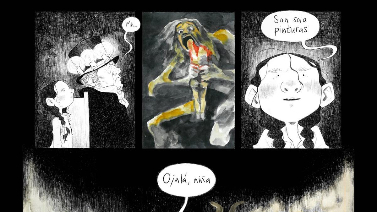 Primer premio del II Concurso de cómic Universo Goya, de Sara Martínez.