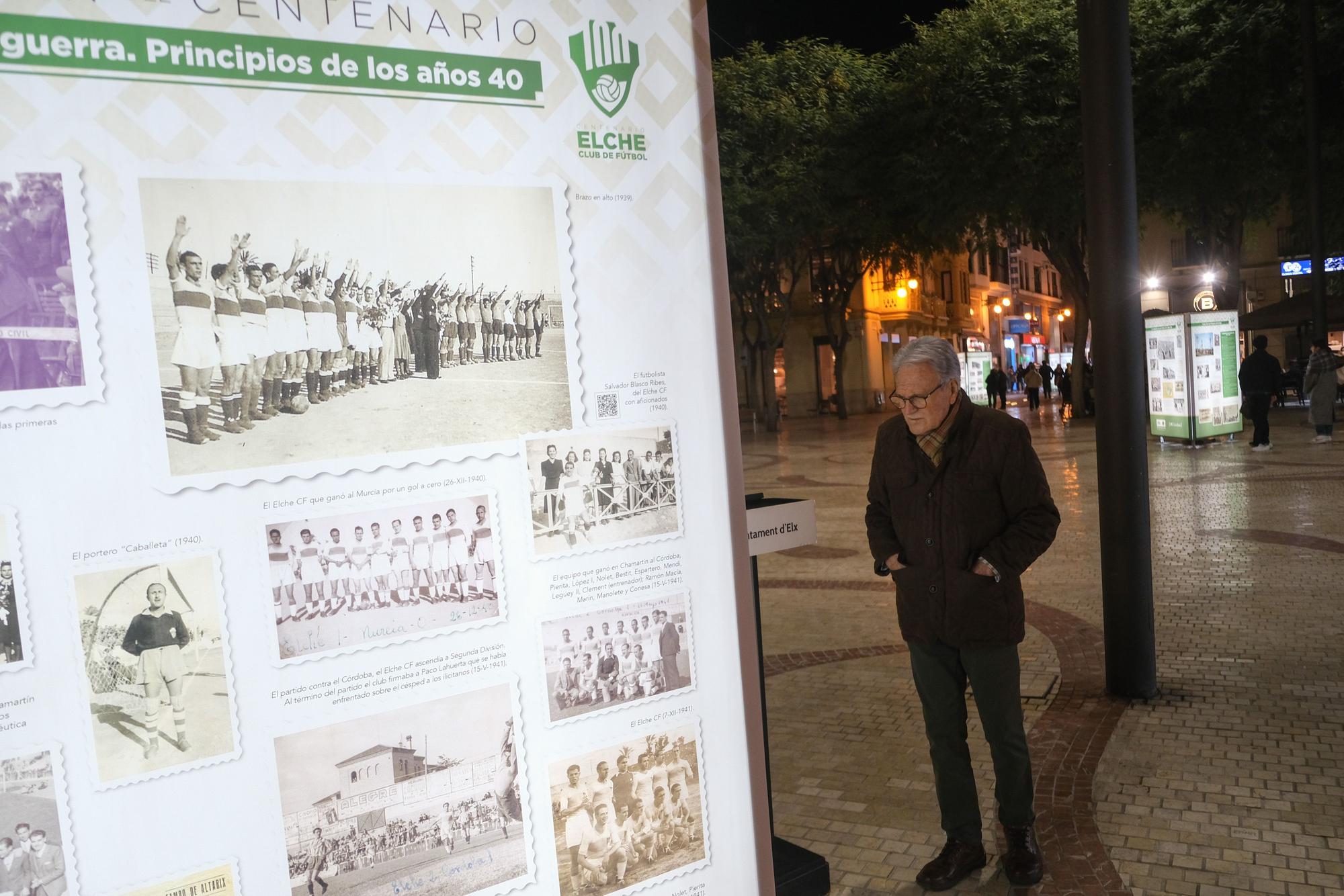 La exposición "100 años de sentimiento franjiverde" llega al centro de la ciudad