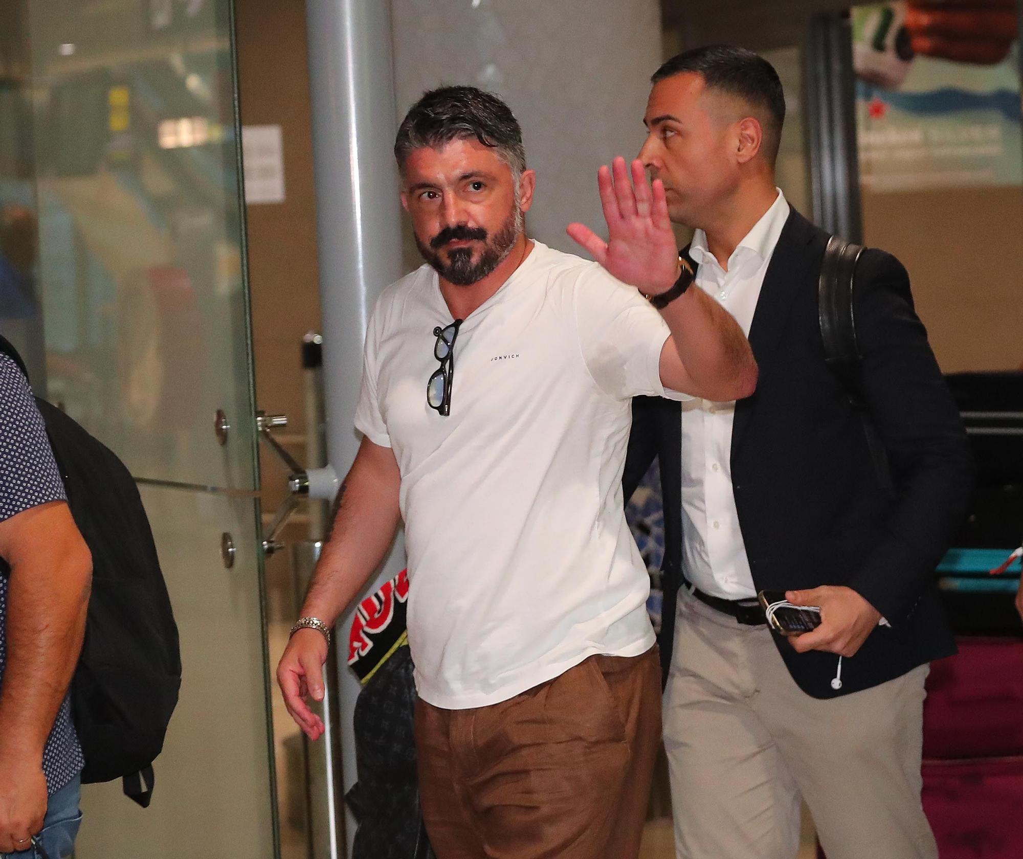 Así ha sido la llegada de Gattuso a Valencia CF