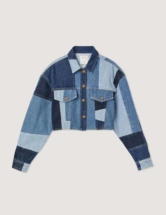 Cazadora corta de denim de Sandro
