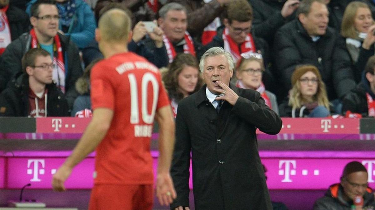 Robben reaccionó mal cuando Ancelotti le sustituyó por Renato Sanches