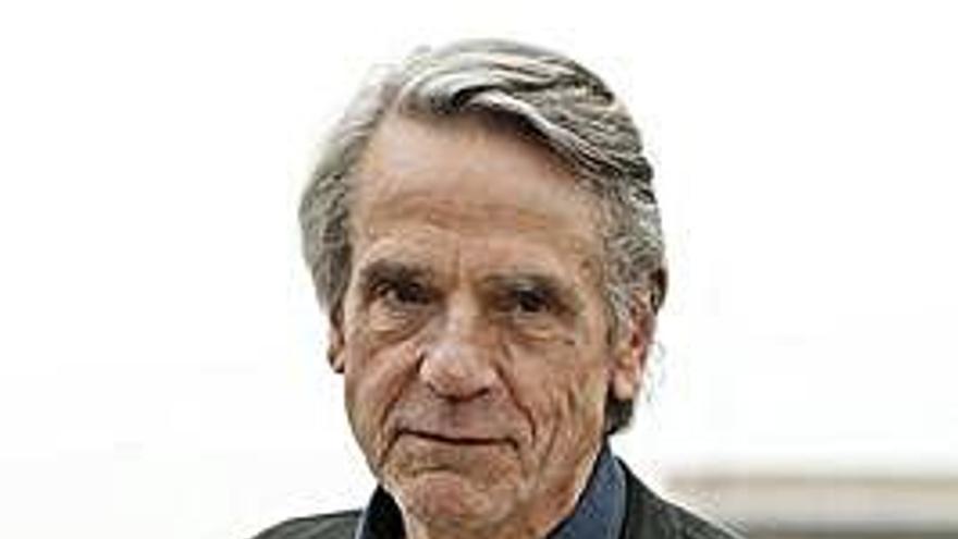 Jeremy Irons, ayer, en Barcelona.