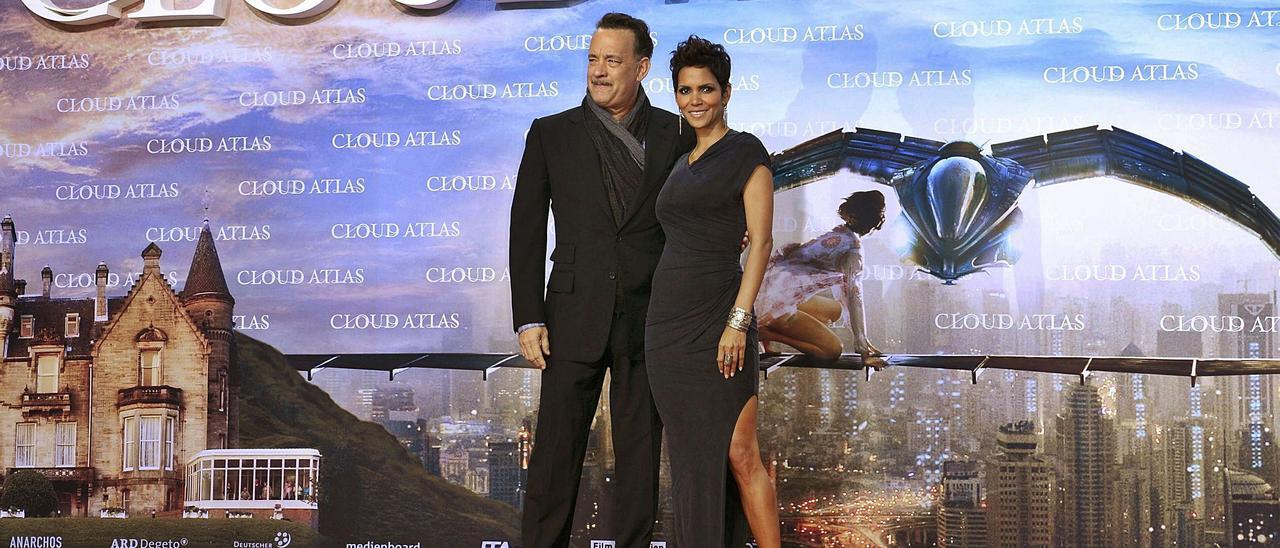 Tom Hanks y Halle Berry, en la presentación de ‘Cloud Atlas’, rodada en Mallorca en 2011.