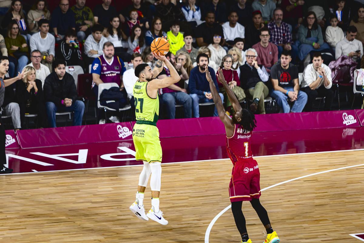 Partido de la novena jornada de la Liga Endesa entre Lleida y Unicaja