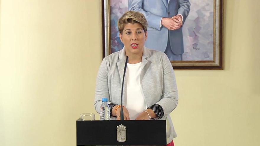 Declaraciones de Noelia Arroyo durante la rueda de prensa del Consejo de Gobierno