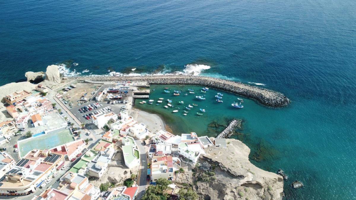 Vista aérea de la playa de Tajao.