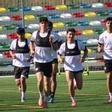 Imagen del entrenamiento de este miércoles del Castellón B en Gaetà Huguet.