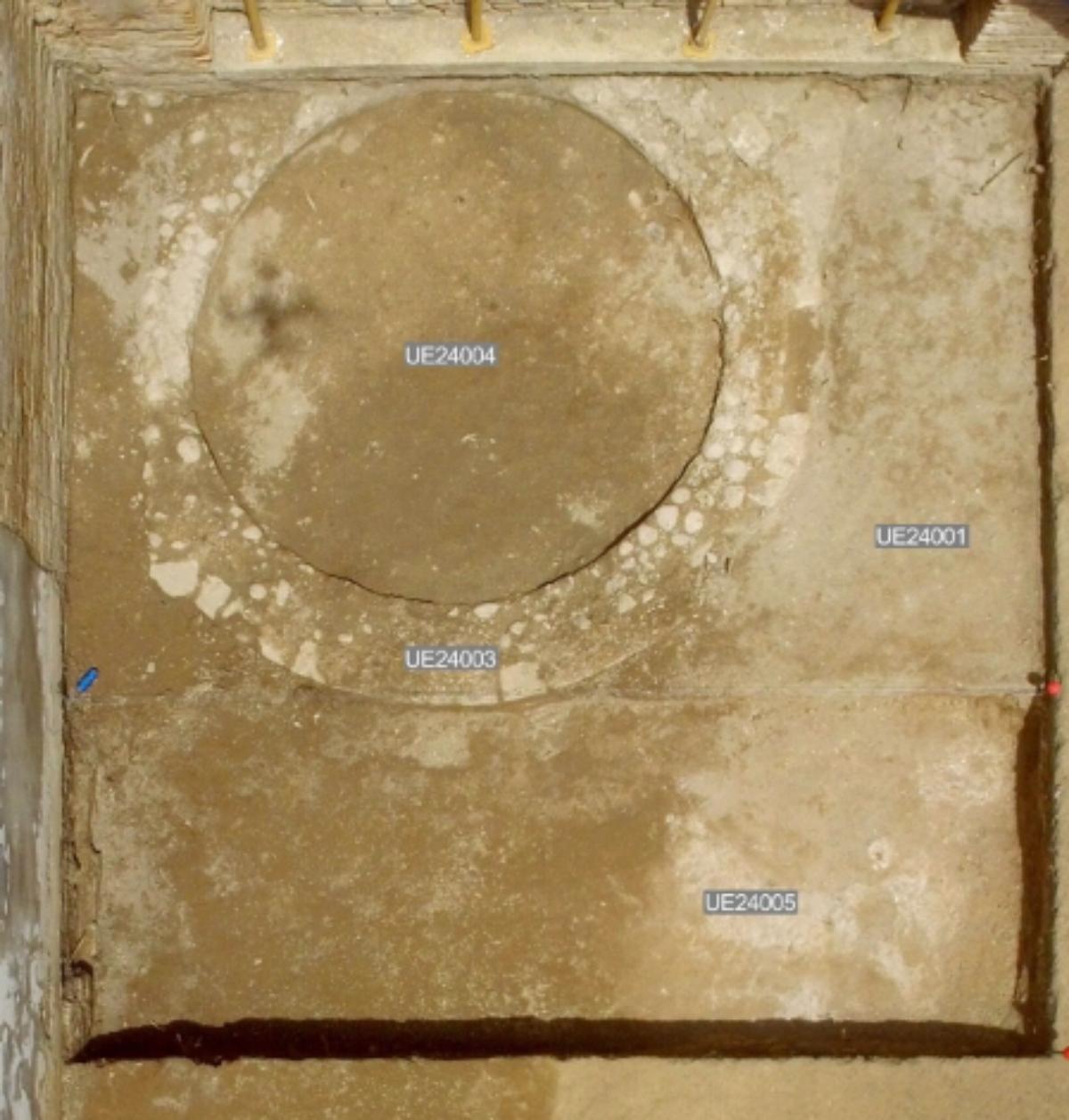 Lugar de la excavación.