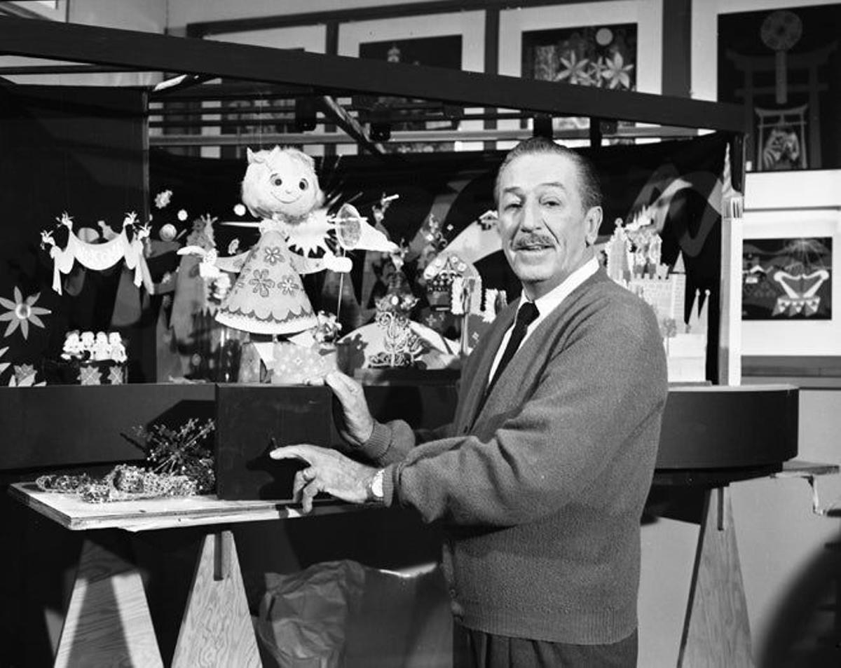 Walt Disney preparando el pabellón de la Feria Mundial de Nueva York de 1964