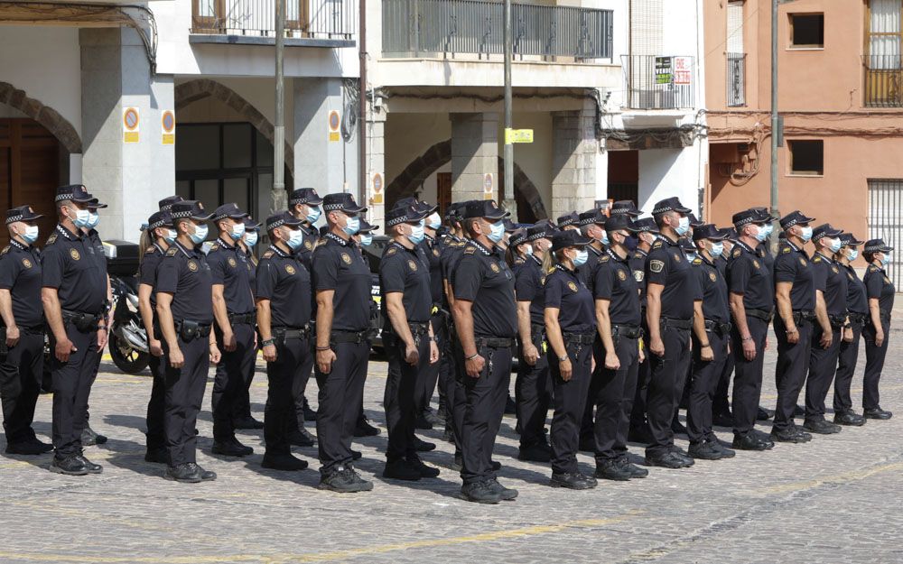 Acto institucional de la Policía Local en Sagunt.