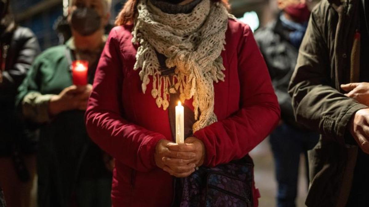 Acto de repulsa frente al Ayuntamiento de Martorell en protesta por la primera víctima de violencia machista este año en Catalunya