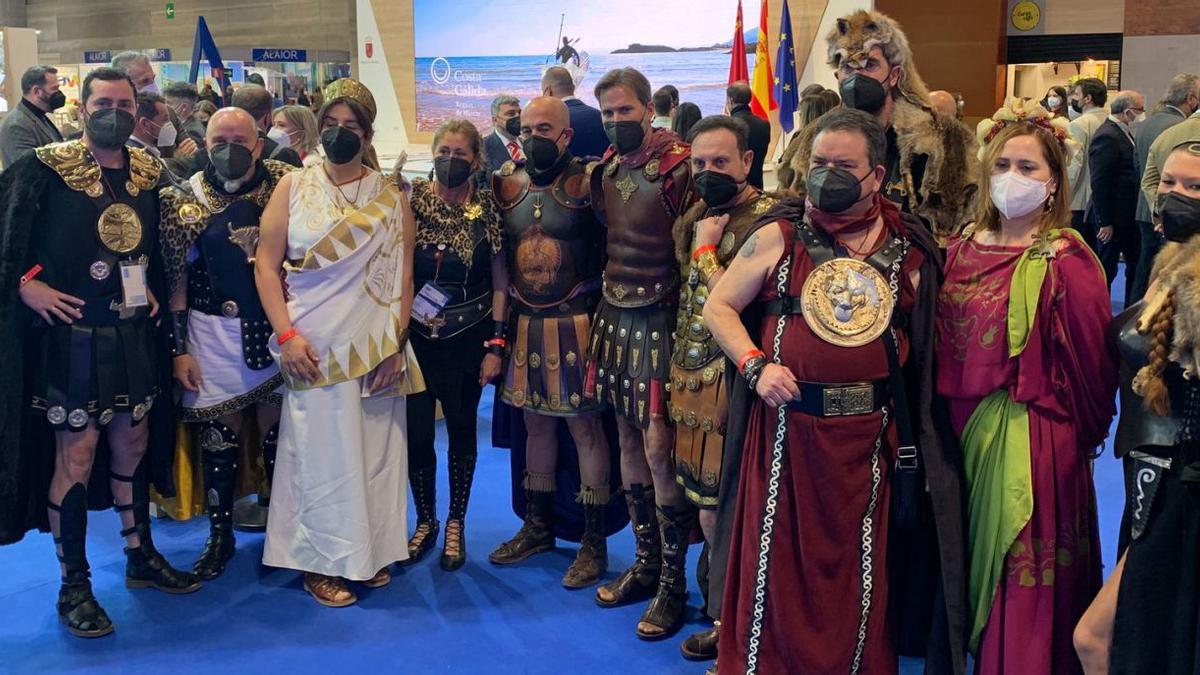 Los Carthagineses y Romanos estuvieron presentes ayer en Fitur. | E.SOLER