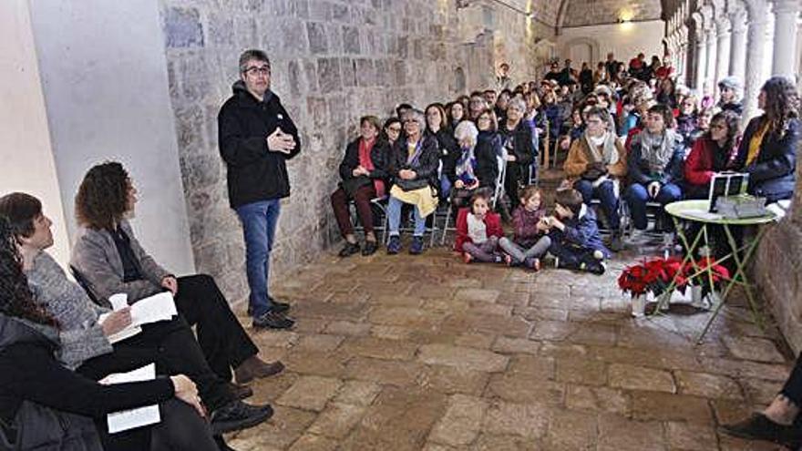 Un moment de la presentació, al convent de Sant Daniel.