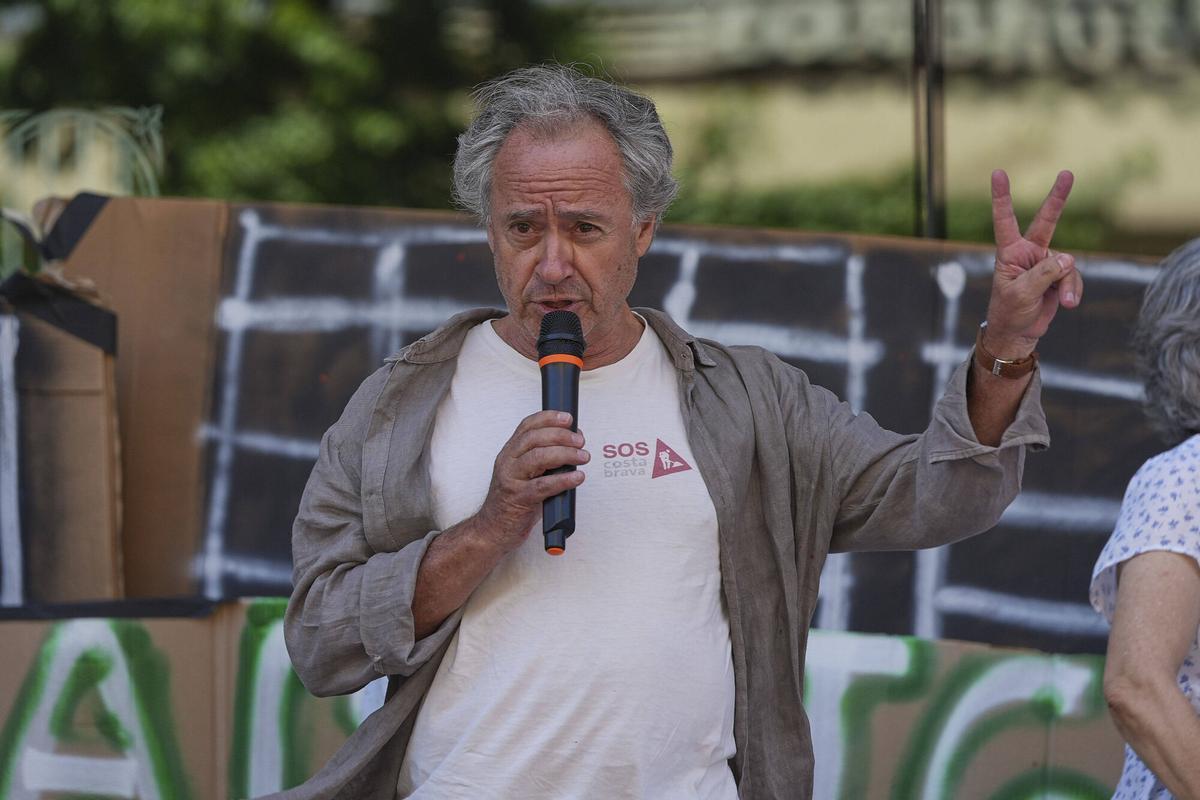 Les imatges de la protesta contra els Macroprojectes energètics