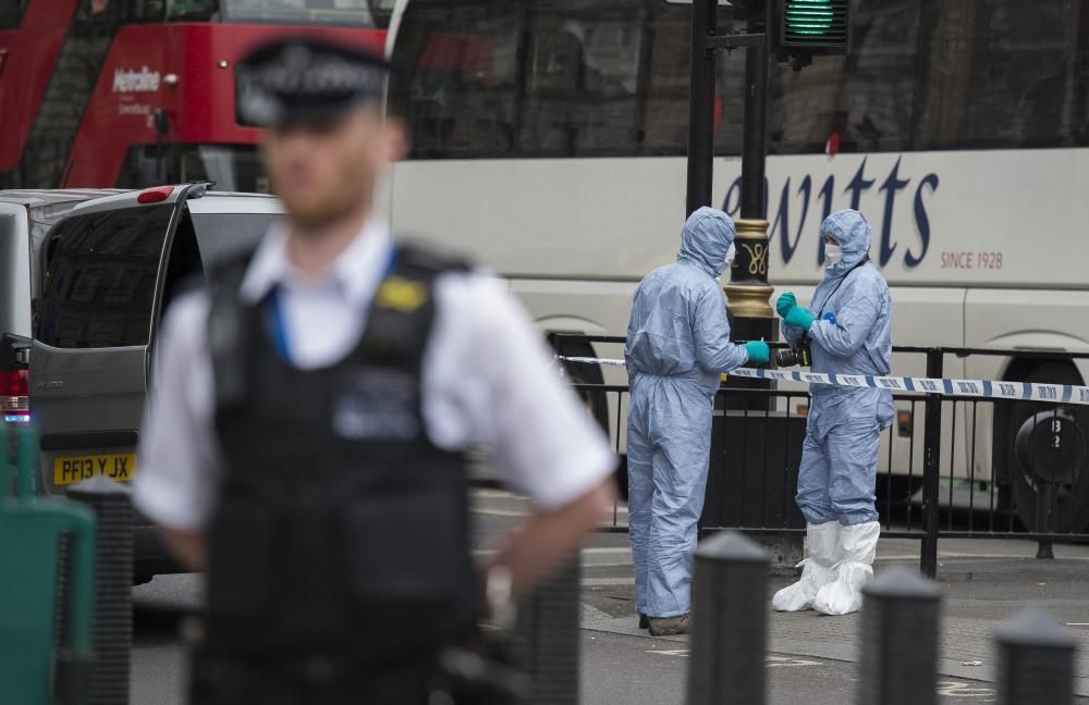 Un detenido en Londres que portaba dos cuchillos junto a Downing Street