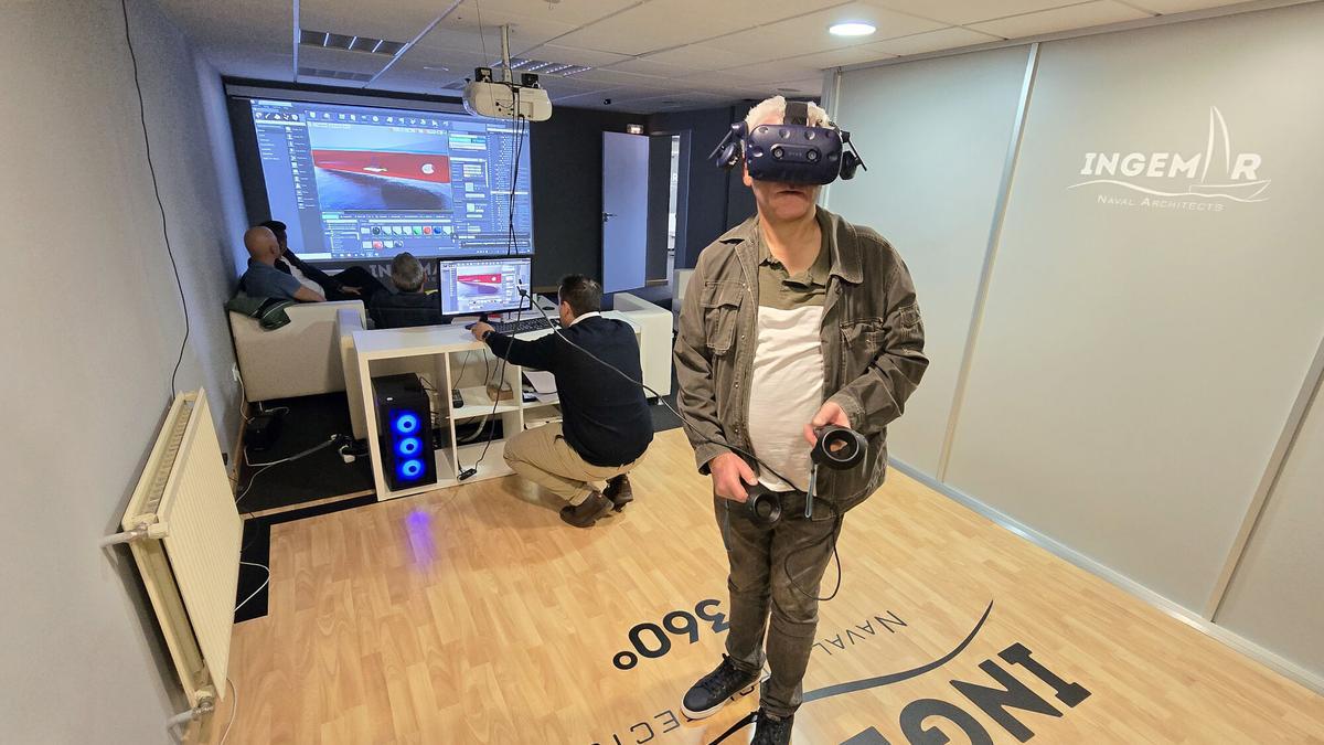 El naval virtual se dibuja en Vigo con la sala VR de Ingemar